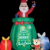 Morris Animated Airblown Popup Santa Inflatable Decorations