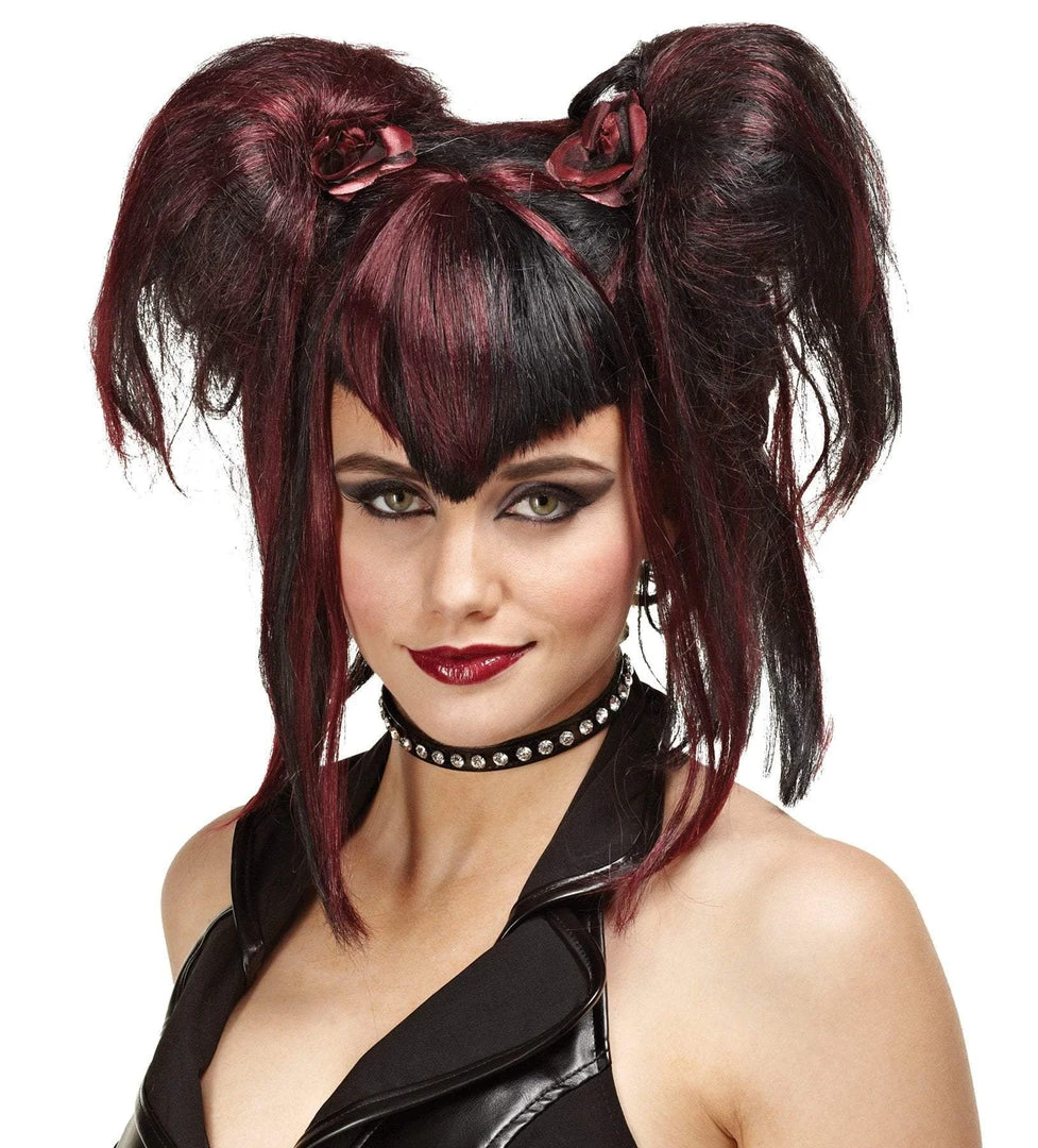 Morris "Bad Fairy - Black And Red" Halloween Wig Accessories 3 Morris "Bad Fairy - Black And Red" Halloween Wig Accessories