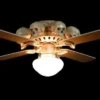 Skeletons And More Decorations "Ceiling Fan With 8 Small Skulls And Light" Haunted House Lighting