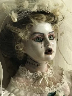 The Horror Dome "Creepy Porcelain Doll - Frankensteins Bride" HD Studios Halloween Prop 10 The Horror Dome