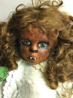 The Horror Dome "Creepy Porcelain Doll - Wolfie The Werewolf" Halloween Prop Props