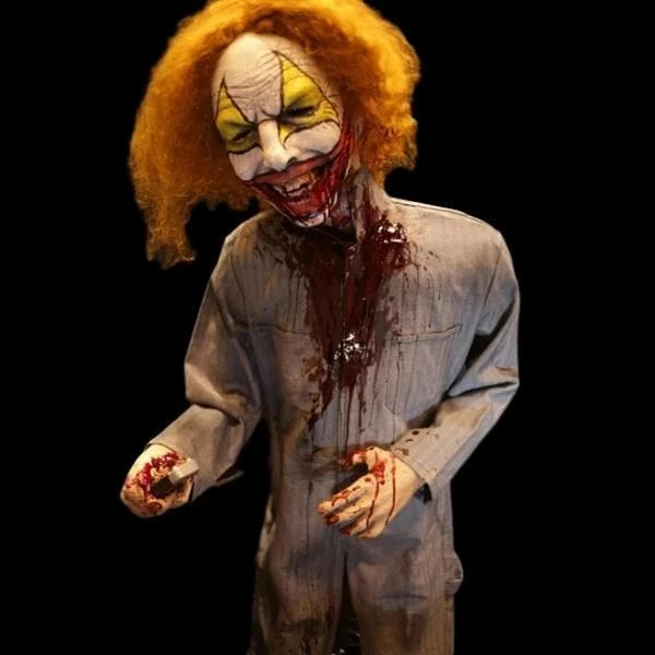 Distortions Clown Props "Cut Up Clown" Halloween Animatronic 3 Distortions Clown Props "Cut Up Clown" Halloween Animatronic