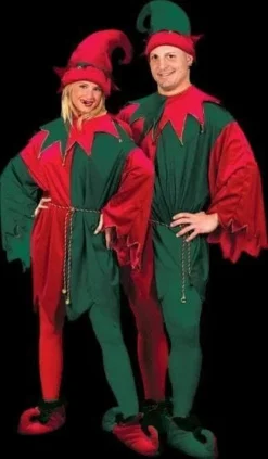 Morris Accessories "Elf Costume Set - Velvet Hat And Shoes" Christmas Costume