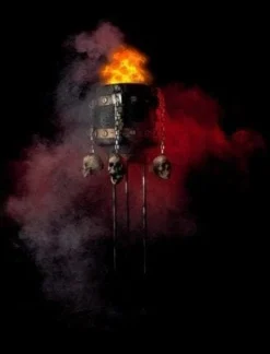 Morris Props "Flaming Cauldron" Professional Haunted House Prop