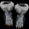 Morris Hands & Feet "Grey Werewolf Feet Shoe Covers" Halloween Costume Accessory