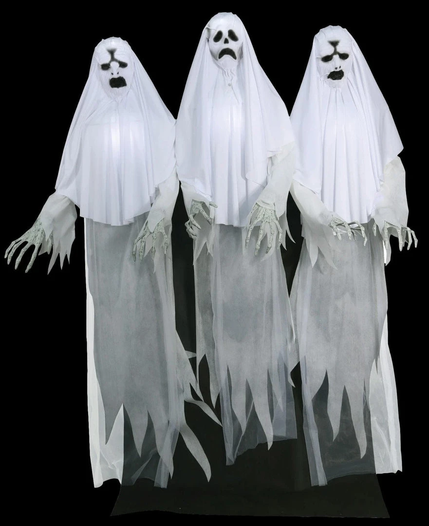 Morris "Haunting Ghost Trio" Animated Halloween Props 3 Morris "Haunting Ghost Trio" Animated Halloween Props