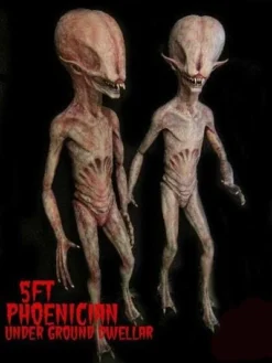 Midnight Studios "Phoenician Alien" Professional Halloween Prop - 5 Feet Tall Props