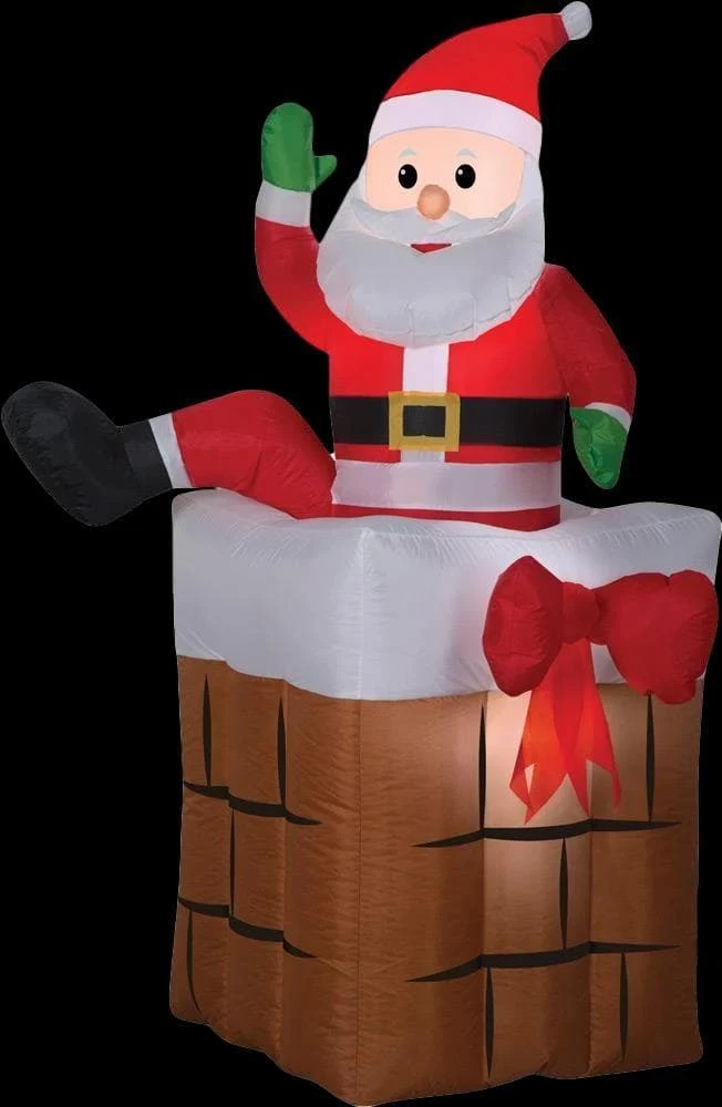 Morris "Santa Climbing" Animated Air-blown Inflatable Christmas Decoration 3 Morris "Santa Climbing" Animated Air-blown Inflatable Christmas Decoration