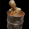 Distortions Zombie Props "Screaming Hot Burnt Zombie" Halloween Animatronic Barrel 2 Distortions Zombie Props "Screaming Hot Burnt Zombie" Halloween Animatronic Barrel