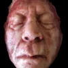 SpellBound FX And Art Props "Skinned Old Man Face - Silicone" Human Body Part Halloween Prop