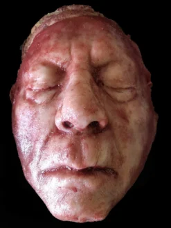 SpellBound FX And Art Props "Skinned Old Man Face - Silicone" Human Body Part Halloween Prop