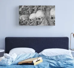 The Horror Dome Skull Canvas Print Decorations