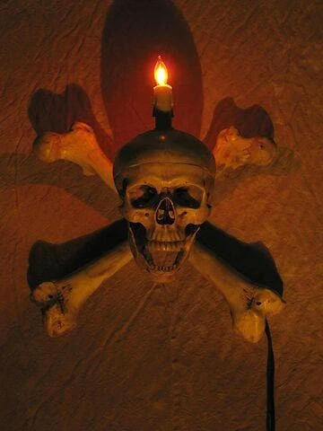 Skeletons And More "Skull/Femur Bone Wall Sconce" Haunted House Lighting Realistic Props 7 Skeletons And More "Skull/Femur Bone Wall Sconce" Haunted House Lighting Realistic Props