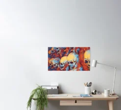 The Horror Dome Decorations Skull Poster 16 The Horror Dome Decorations Skull Poster