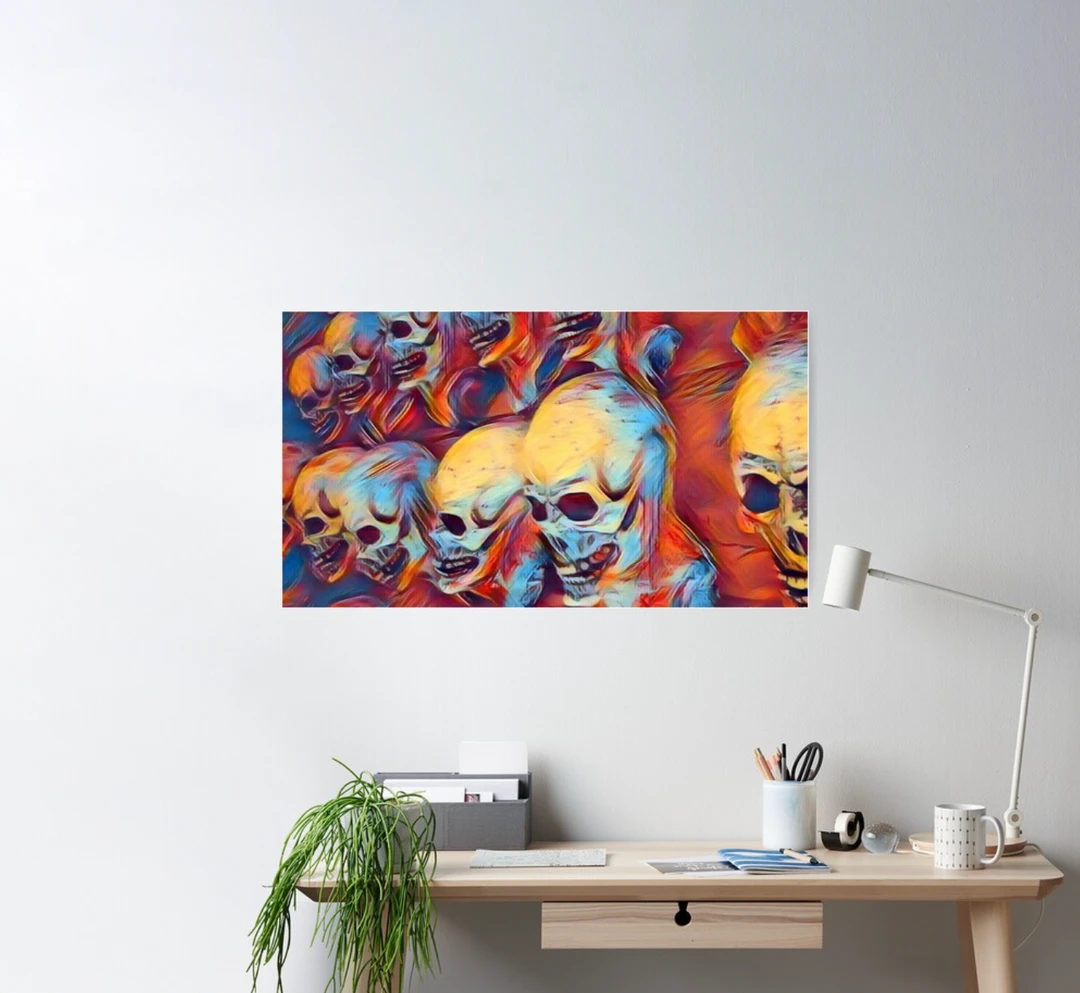 The Horror Dome Decorations Skull Poster 9 The Horror Dome Decorations Skull Poster