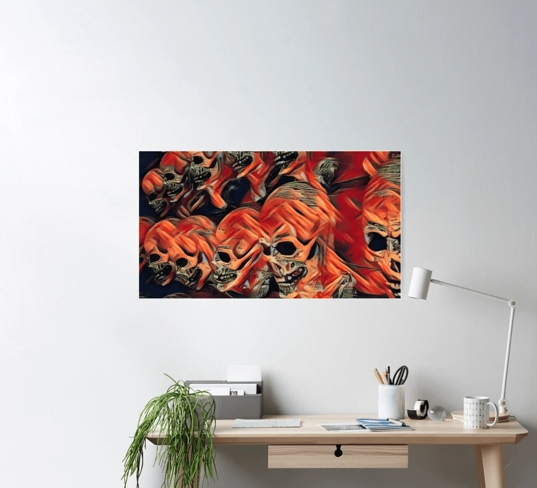 The Horror Dome Decorations Skull Poster 7 The Horror Dome Decorations Skull Poster