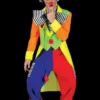 Morris Costumes "Spanky Stripes Clown" Costume (Adult L) 1 Morris Costumes "Spanky Stripes Clown" Costume (Adult L)