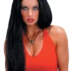 Morris Accessories "Straight Black" Halloween Wig - 24' 1 Morris Accessories "Straight Black" Halloween Wig - 24'