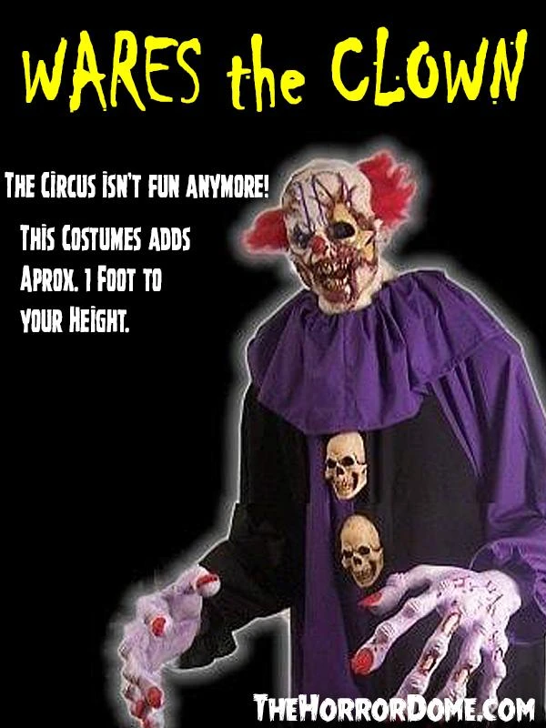 The Horror Dome "Wares The Clown" HD Studios Costume 7 The Horror Dome "Wares The Clown" HD Studios Costume